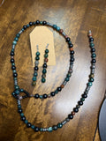 Dragon Bloodstone Lariat Set