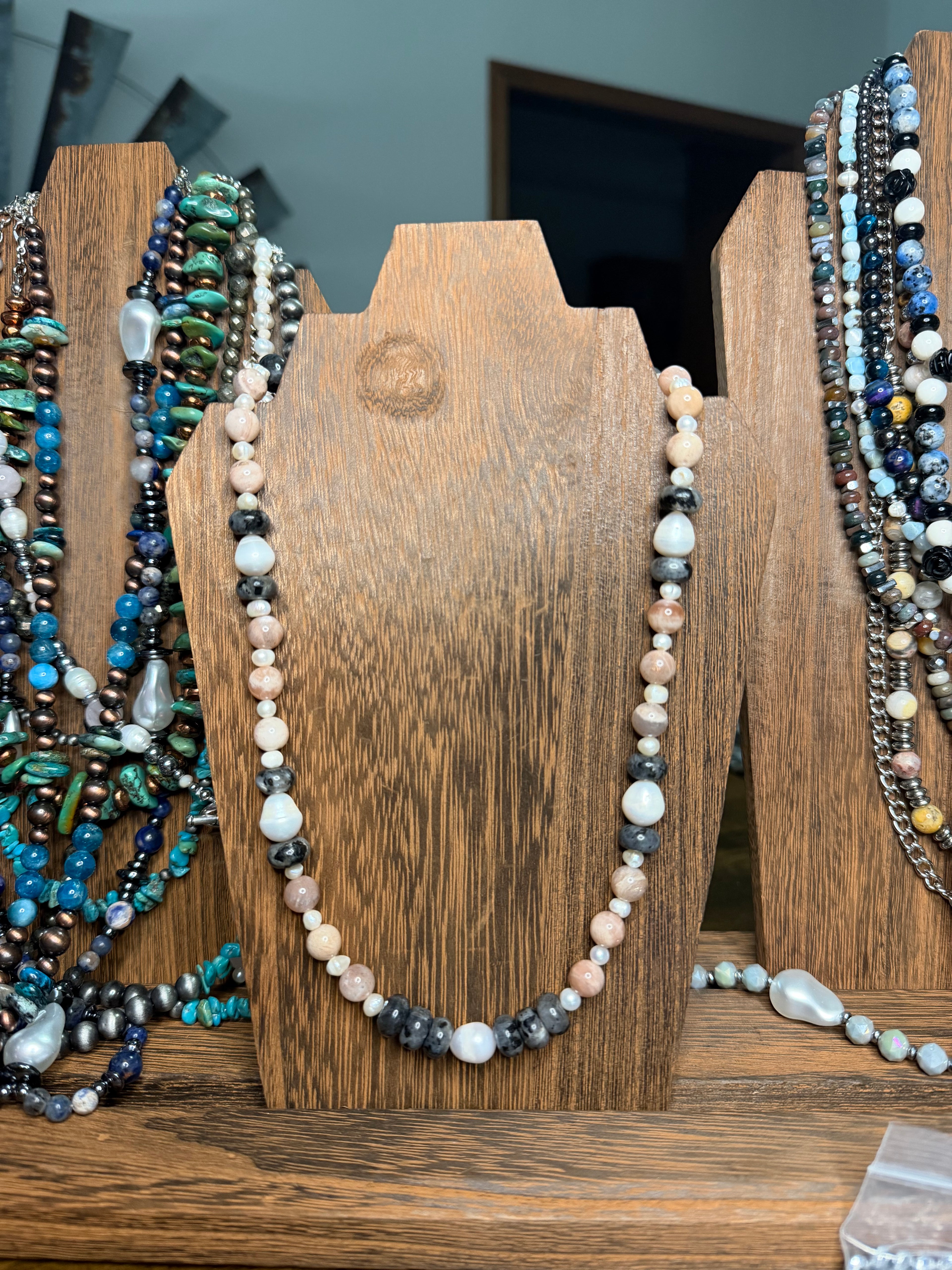 Freshwater Pearls and Sunstone